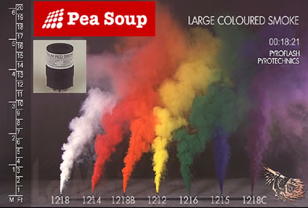 Pyrotechnic smoke cartridges